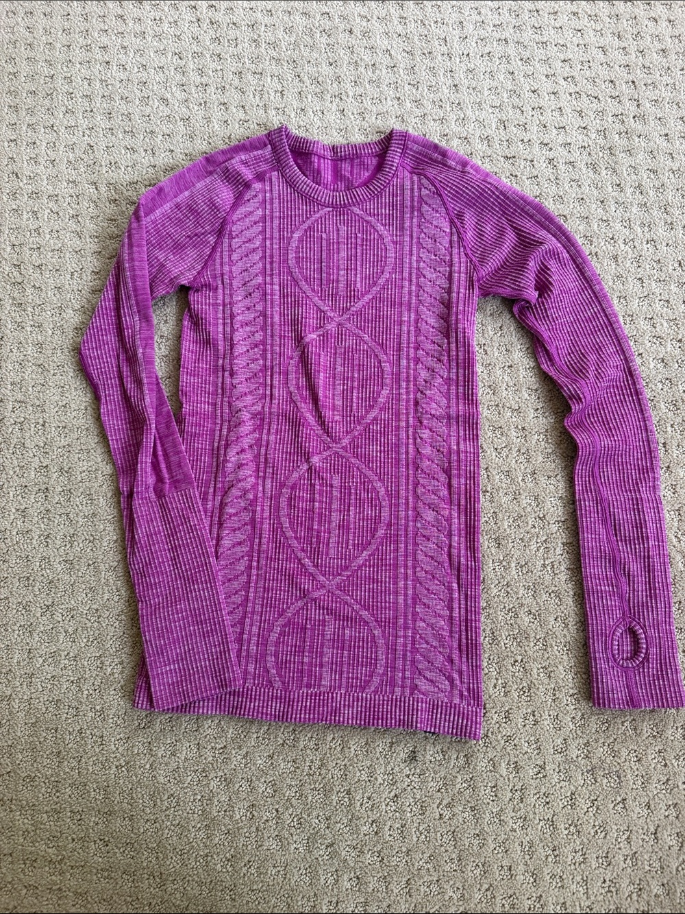 Lululemon rest less pullover ultra violet long sleeve